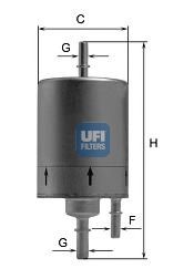Топливный фильтр UFI 31.831.00