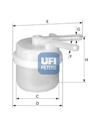 Топливный фильтр UFI 31.026.00