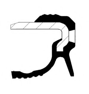 Сальник коленвала CORTECO 19036885B