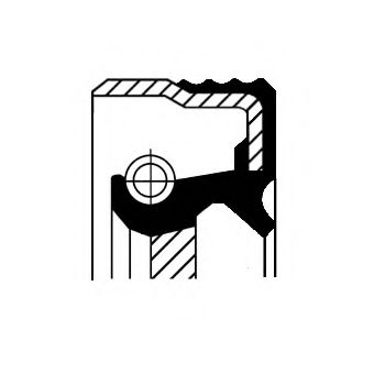 Сальник коленвала CORTECO 01016267B