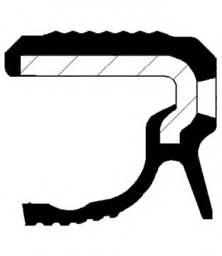 Сальник коленвала CORTECO 20036307B