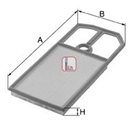 Воздушный фильтр SOFIMA S 3820 A