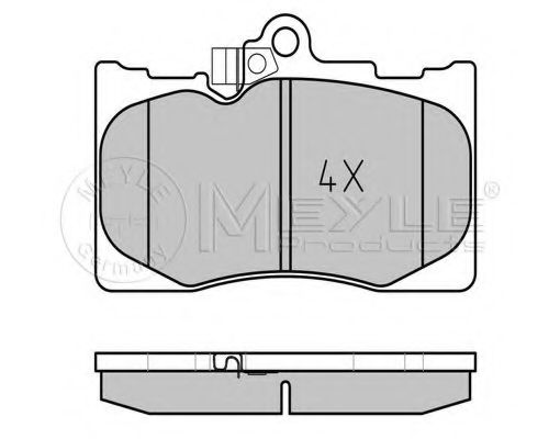 Тормозные колодки MEYLE 025 203 2517/W