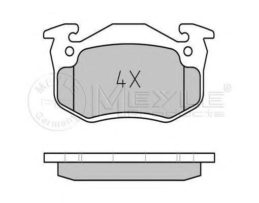 Тормозные колодки MEYLE 025 206 3415
