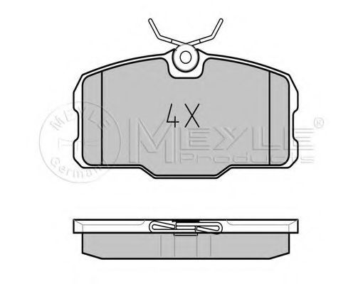 Тормозные колодки MEYLE 025 207 5118