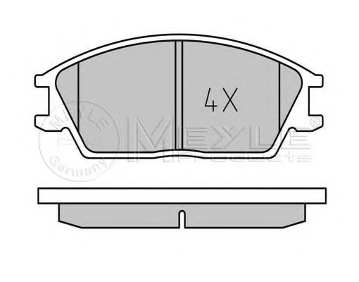 Тормозные колодки MEYLE 025 210 1214/W