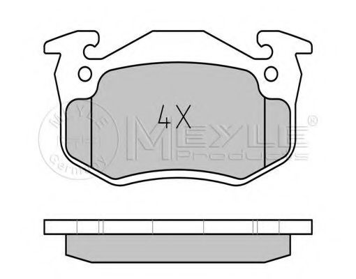 Тормозные колодки MEYLE 025 210 9615/W
