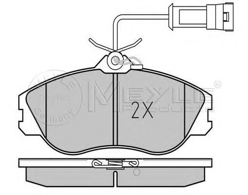 Тормозные колодки MEYLE 025 211 3819/W