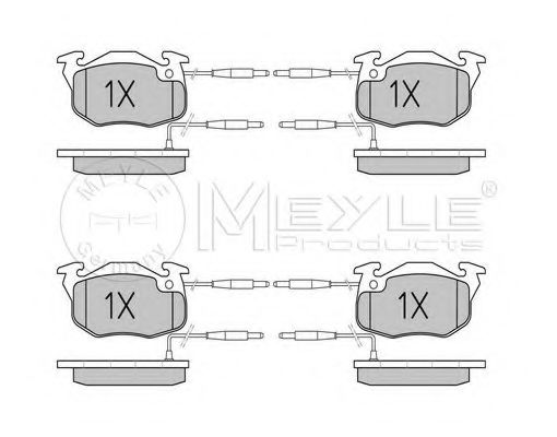 Тормозные колодки MEYLE 025 214 1418/W