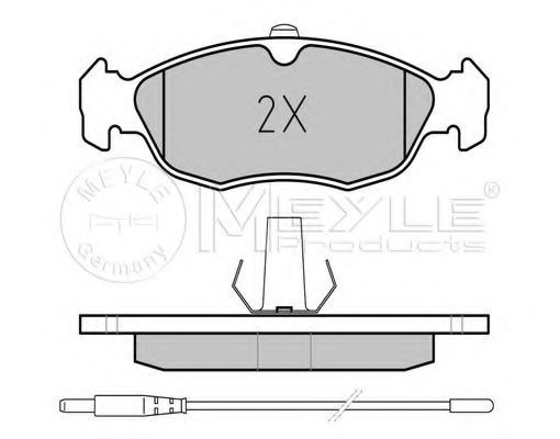 Тормозные колодки MEYLE 025 214 3017/W