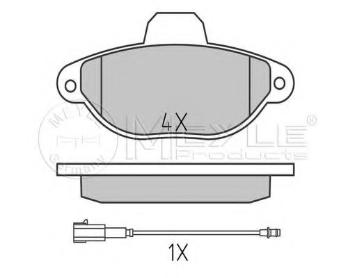 Тормозные колодки MEYLE 025 214 3616