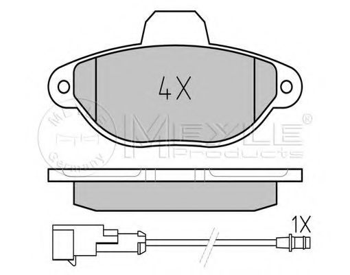 Тормозные колодки MEYLE 025 214 3617/W