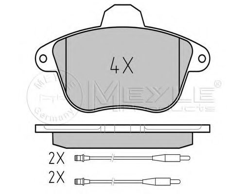 Тормозные колодки MEYLE 025 215 0717/W