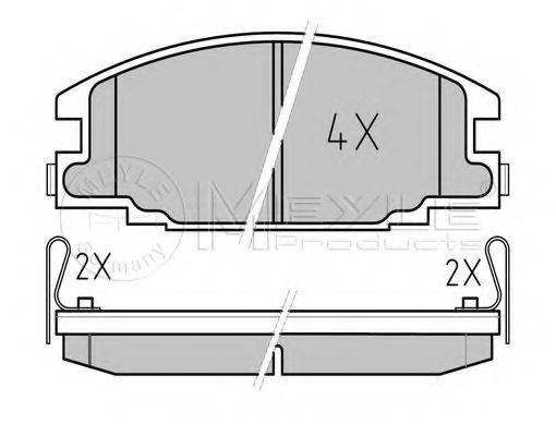 Тормозные колодки MEYLE 025 215 4316/W