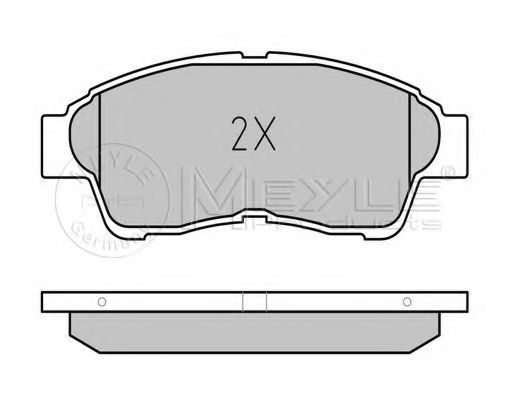 Тормозные колодки MEYLE 025 216 0117/W