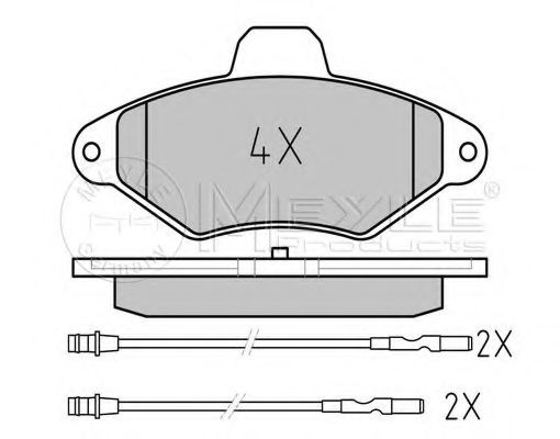 Тормозные колодки MEYLE 025 216 3117/W