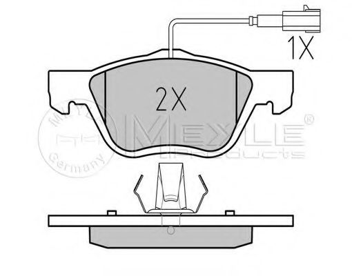 Тормозные колодки MEYLE 025 216 3719/W