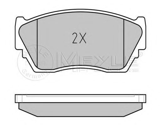 Тормозные колодки MEYLE 025 216 5716/W