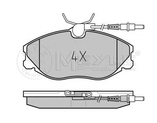 Тормозные колодки MEYLE 025 216 7419/W