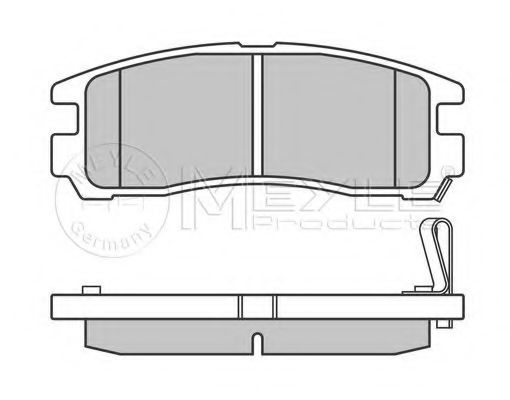 Тормозные колодки MEYLE 025 217 0615/W
