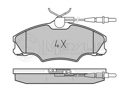Тормозные колодки MEYLE 025 217 2419/W