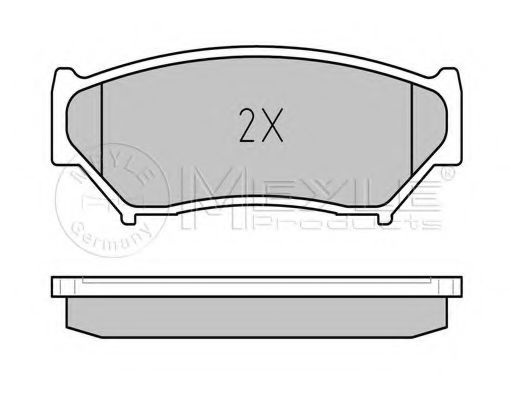 Тормозные колодки MEYLE 025 219 0715/W
