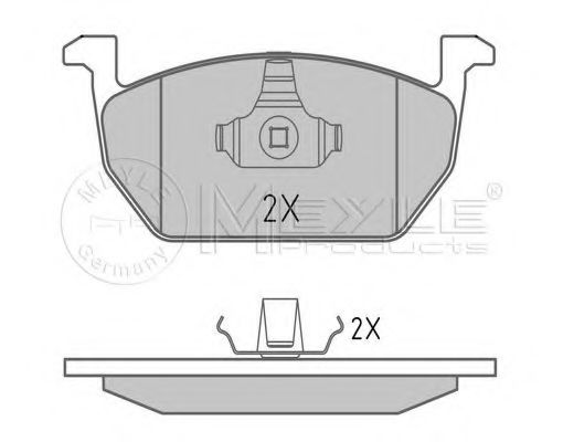 Тормозные колодки MEYLE 025 220 3517