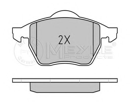 Тормозные колодки MEYLE 025 230 1820/W