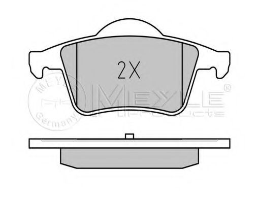 Тормозные колодки MEYLE 025 230 7616