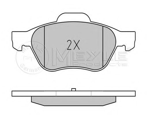 Тормозные колодки MEYLE 025 232 1518
