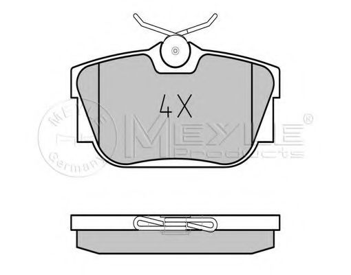 Тормозные колодки MEYLE 025 232 2417
