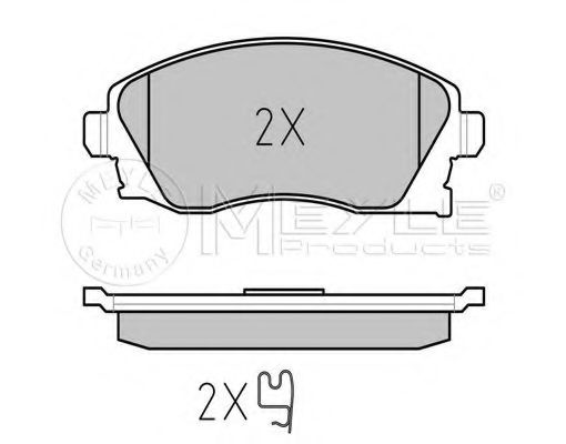 Тормозные колодки MEYLE 025 232 2517