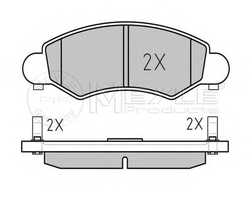 Тормозные колодки MEYLE 025 232 5316/W