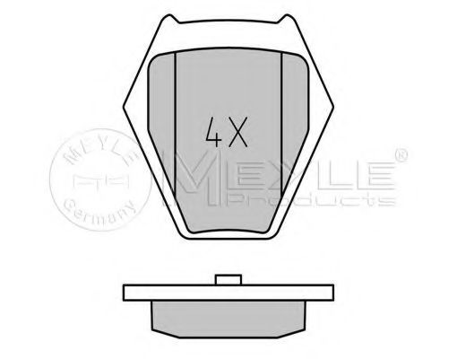 Тормозные колодки MEYLE 025 232 8017/W