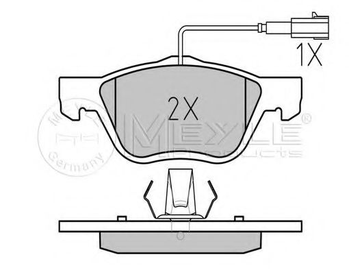 Тормозные колодки MEYLE 025 232 8919/W