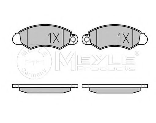 Тормозные колодки MEYLE 025 232 9614/W