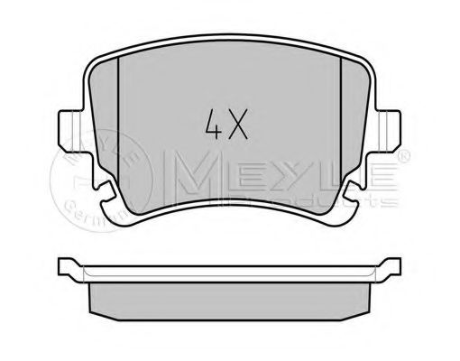 Тормозные колодки MEYLE 025 233 2617