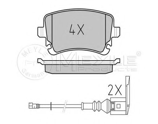 Тормозные колодки MEYLE 025 233 2617/W