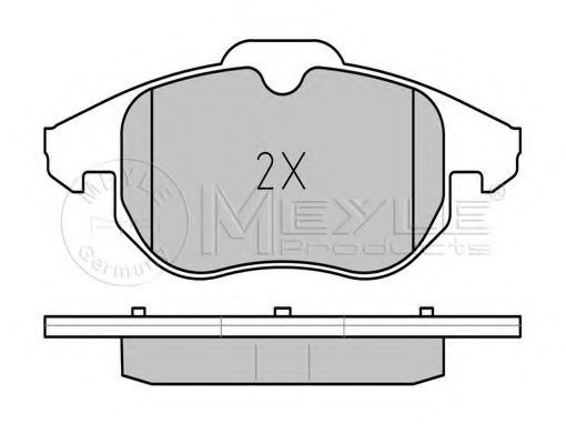 Тормозные колодки MEYLE 025 234 0220