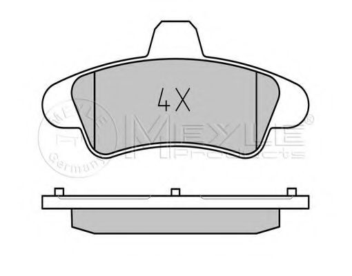 Тормозные колодки MEYLE 025 234 1015/A