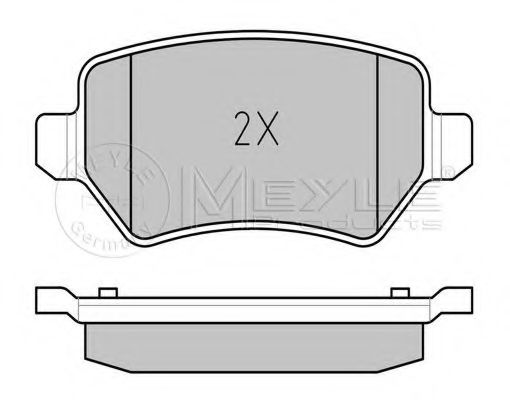 Тормозные колодки MEYLE 025 234 1715/W
