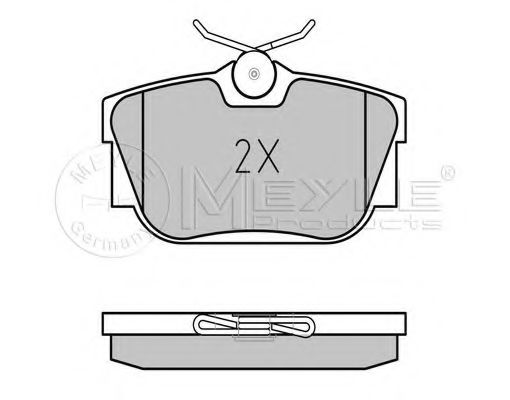 Тормозные колодки MEYLE 025 234 4616/W