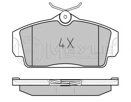 Тормозные колодки MEYLE 025 234 6316/PD