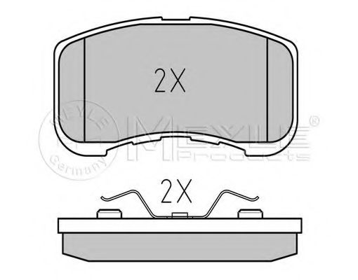 Тормозные колодки MEYLE 025 234 9714/W