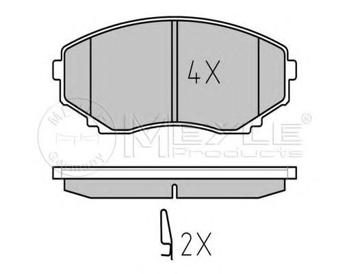 Тормозные колодки MEYLE 025 235 1516/W