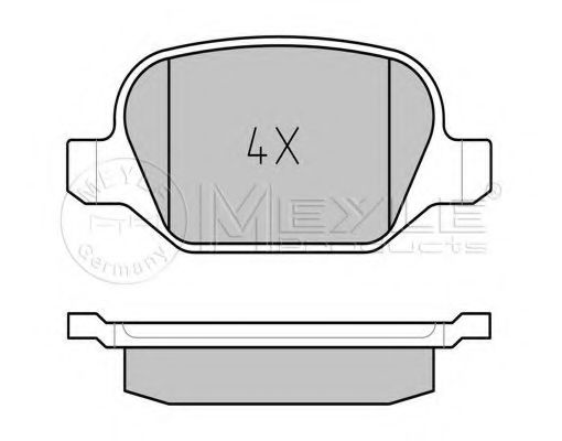 Тормозные колодки MEYLE 025 235 1716