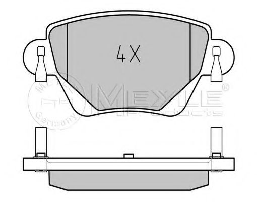 Тормозные колодки MEYLE 025 235 5717