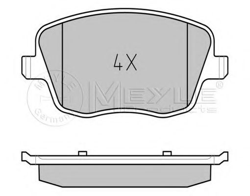 Тормозные колодки MEYLE 025 235 8118