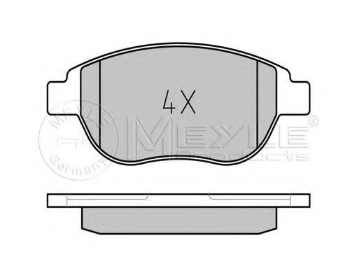 Тормозные колодки MEYLE 025 236 0019