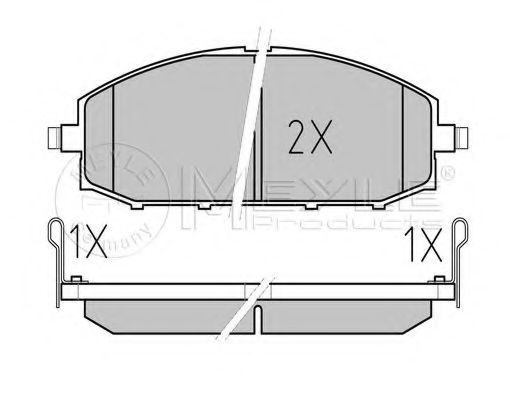 Тормозные колодки MEYLE 025 236 1118/W